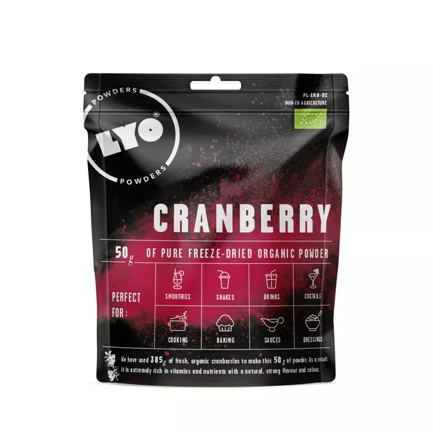 LYOFOOD Lyo Powders EKO Cranberry - liofilizowana żurawina proszek 50g