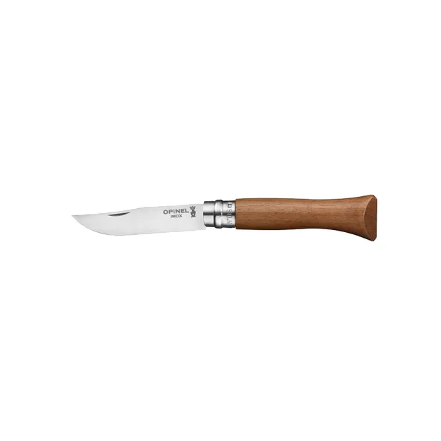 Opinel Inox Lux Walnut No.06 - rozkładany nóż ze stali nierdzewnej 