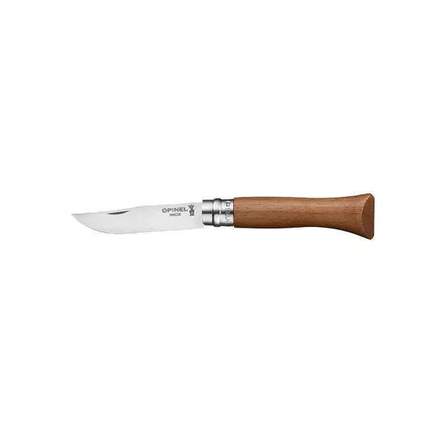 Opinel Inox Lux Walnut No.06 - rozkładany nóż ze stali nierdzewnej 