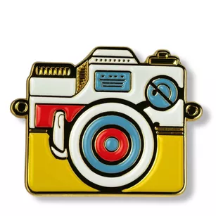 Pin metalowy - Aparat vintage - PINSTORY
