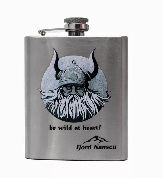 FJORD NANSEN Piersiówka Vill Viking Hip Flask - silver
