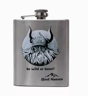 FJORD NANSEN Piersiówka Vill Viking Hip Flask - silver