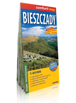 Mapa turystyczna ExpressMap BIESZCZADY Laminowana