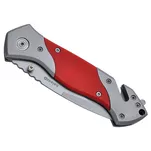 BALADÉO Rescue Security Knife - składany nóż ratowniczy - czerwony - 2