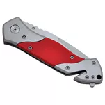 BALADÉO Rescue Security Knife - składany nóż ratowniczy - czerwony - 3