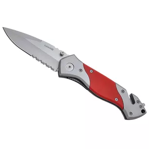 BALADÉO Rescue Security Knife - składany nóż ratowniczy - czerwony