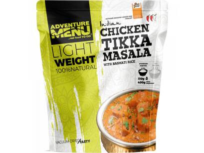 ADVENTURE MENU - Kurczak Tikka Masala z ryżem Basmati - 180 g - Żywność liofilizowana - duża porcja