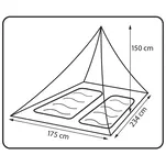 360 DEGREES Insect Net Double - przenośna moskitiera do powieszenia / siatka na komary