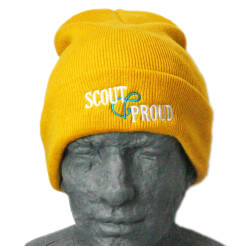 Zimowa czapka harcerska Scout&Proud - żółta
