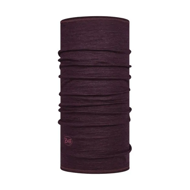 BUFF Lightweight Merino Wool Solid Deep Purple  - Chusta wełniana 