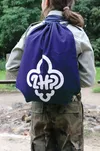 Plecak harcerski z logo ZHP - granatowy - Plecak workowy worek - 2