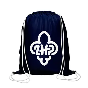 Plecak harcerski z logo ZHP - granatowy - Plecak workowy worek