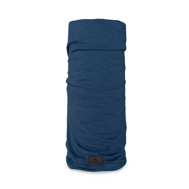 FJORD NANSEN Headgear Light Merinoull - chusta wielofunkcyjna z wełny merino - Blue