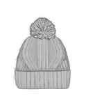 BUFF Knitted beanie Nerla - Grey - zimowa czapka beanie z wełną alpaki - 4