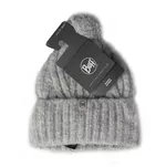 BUFF Knitted beanie Nerla - Grey - zimowa czapka beanie z wełną alpaki - 2