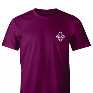 Kolekcja ZHP - koszulka z logo ZHP - bordowa