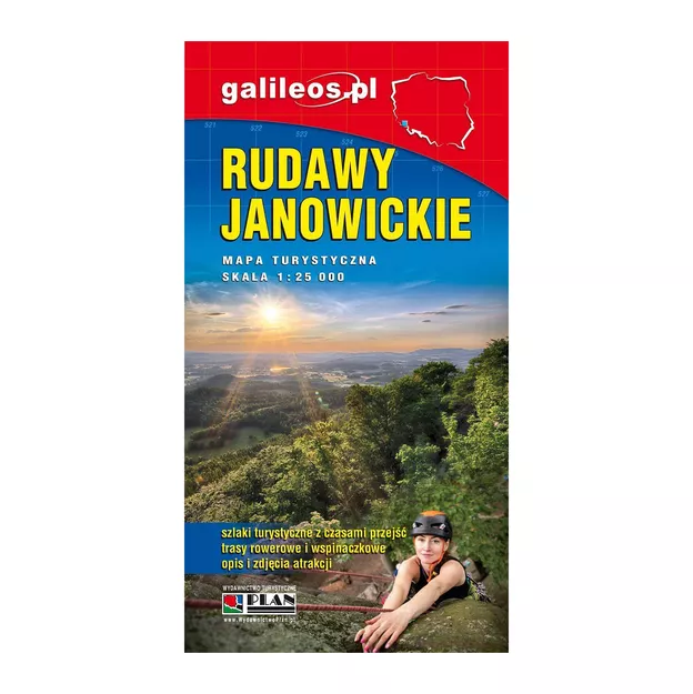 GALILEOS Mapa turystyczna - Rudawy Janowickie - laminowana