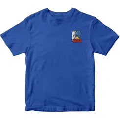 Koszulka zucha z haftowanym logo - dziecięca niebieska