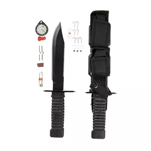 MIL-TEC Special Forces Survival Knife - Duży nóż taktyczny + zestaw surviwalowy