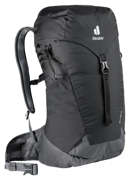 DEUTER AC Lite 30 - black - graphite - plecak turystyczny z siatką dystansową