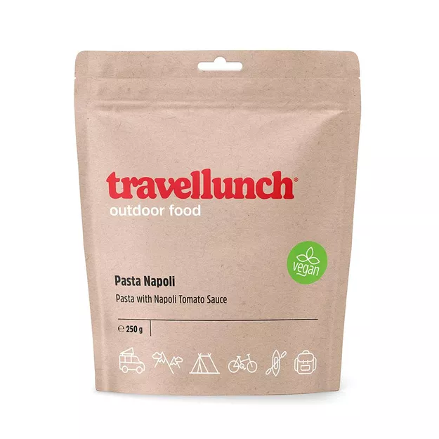 TRAVELLUNCH wegetariańskie Spagetti Napoli - podwójna porcja - 1050 g - danie liofilizowane