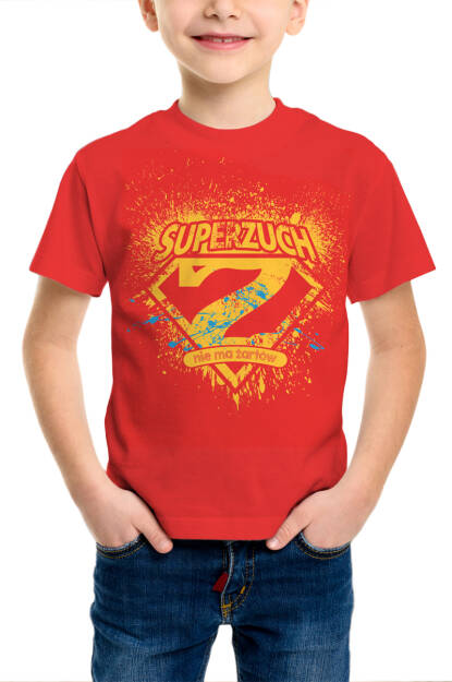 Czerwona koszulka Super Zuch - dziecięca