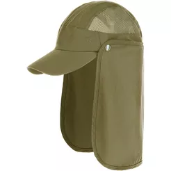 VIKING Tenta - khaki - czapka z daszkiem z odpinaną osłoną na kark/twarz