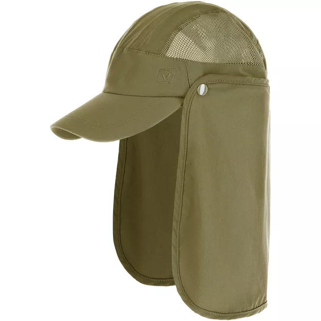 VIKING Tenta - khaki - czapka z daszkiem z odpinaną osłoną na kark/twarz