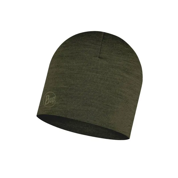 BUFF Lightweight Merino Wool Hat - solid bark - cienka i lekka sportowa czapka merynosowa