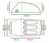 COLEMAN Maluti 3 BlackOut - namiot turystyczny dla 3 osób