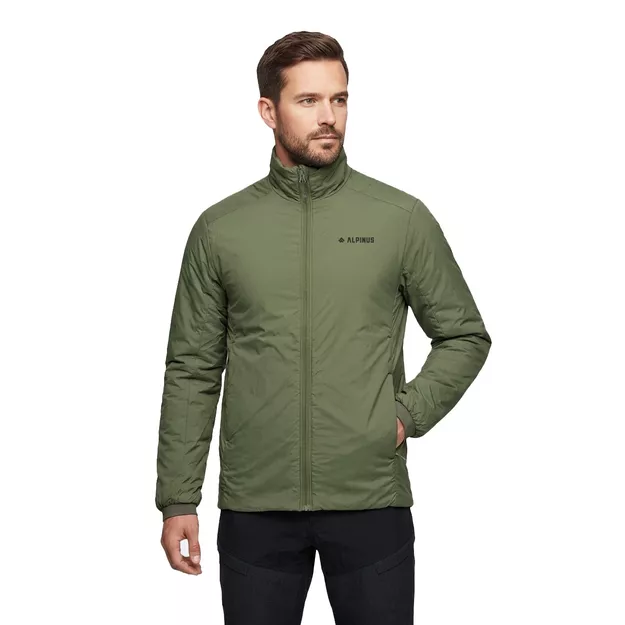 ALPINUS Wanaka - męska wiatrówka z wełną merino - oliwkowy