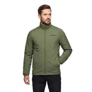 ALPINUS Wanaka - męska wiatrówka z wełną merino - oliwkowy