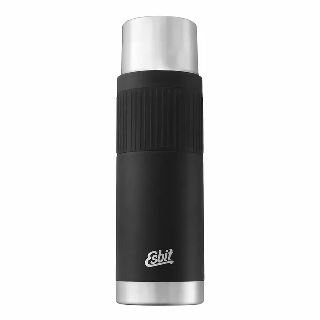 ESBIT Termos Sculptor Vacuum Flask - Termos turystyczny 1000 ml - Black with Sleeve