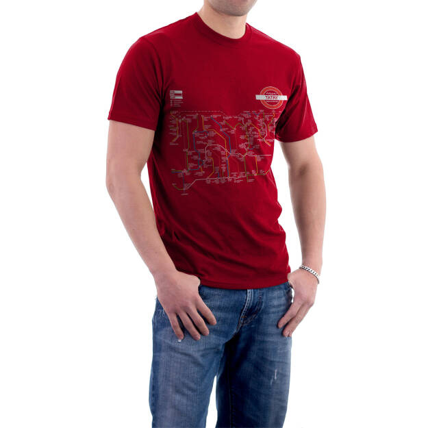 Koszulka turystyczna t-shirt Nasze Góry Metro Tatry Zachodnie - męska