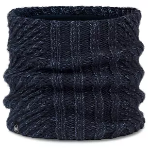 BUFF Bandana Knitted & Fleece Neckwarmer Akna - ciepły komin - Night Blue