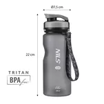 NILS NC1740 - butelka na wodę z tritanu 600 ml - czarna - 5