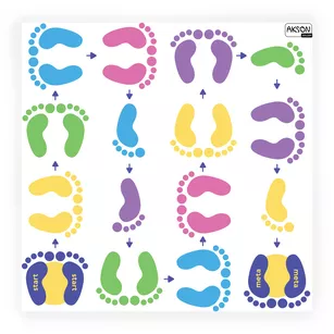 AKSON Mata animacyjna gra - Skaczące Stópki - 100 cm