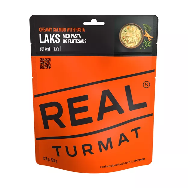 REAL TURMAT Łosoś z makaronem w sosie śmietanowym - danie liofilizowane - 520 g