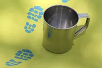 Kubek metalowy / stalowy na obóz / biwak - 430 ml - turystyczny i harcerski - 2