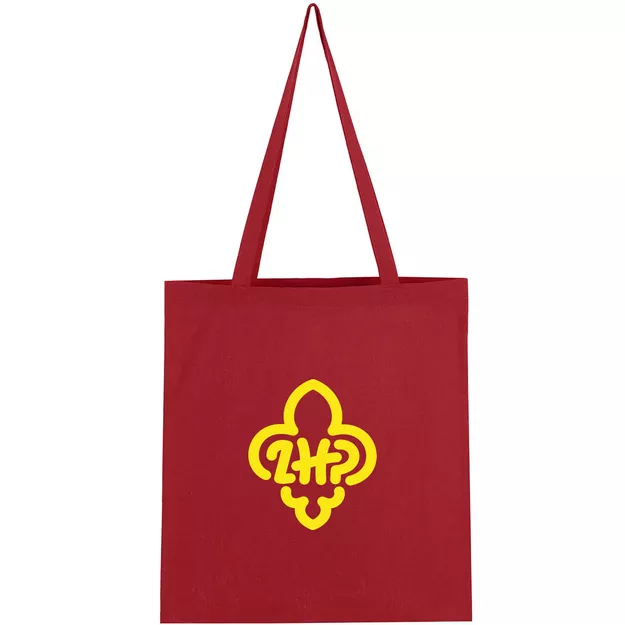 Torba bawełniana z logo ZHP - czerwona