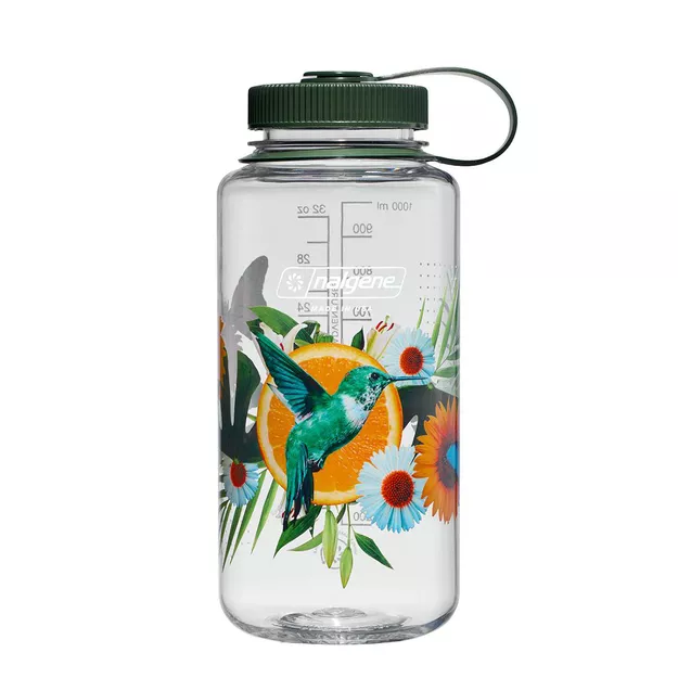 NALGENE Butelka turystyczna Wide Mouth 32 oz (1000ml) - Citrus Hummingbird