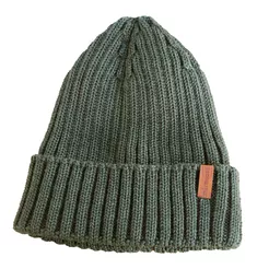 THERMOPAD Czapka zimowa beanie 100% wełna merino - khaki