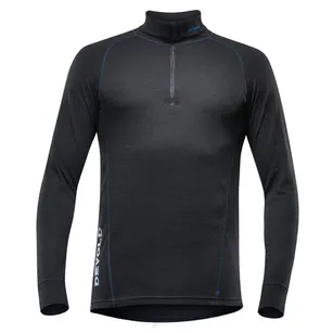 DEVOLD Duo Active - Black - męski golf - bielizna termoaktywna z wełną merino