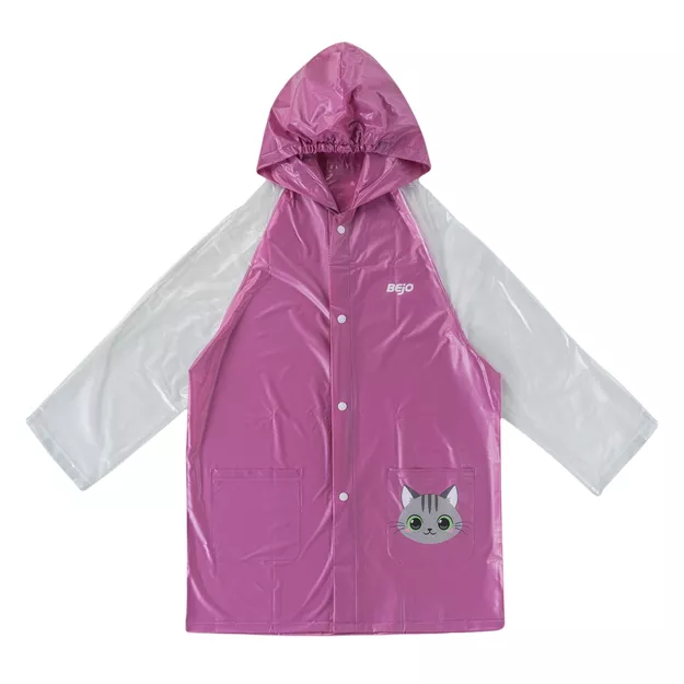 BEJO Dziecięca peleryna przecideszczowa - różowa