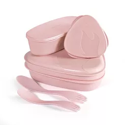 LIGHT MY FIRE LunchKit 2.0 - Dustypink - Menażka plastikowa zestaw z bio plastiku