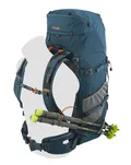 Unikalny system łatwego mocowania kijków trekkingowych