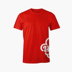 Koszulka z logo ZHP na boku - męska - czerwona