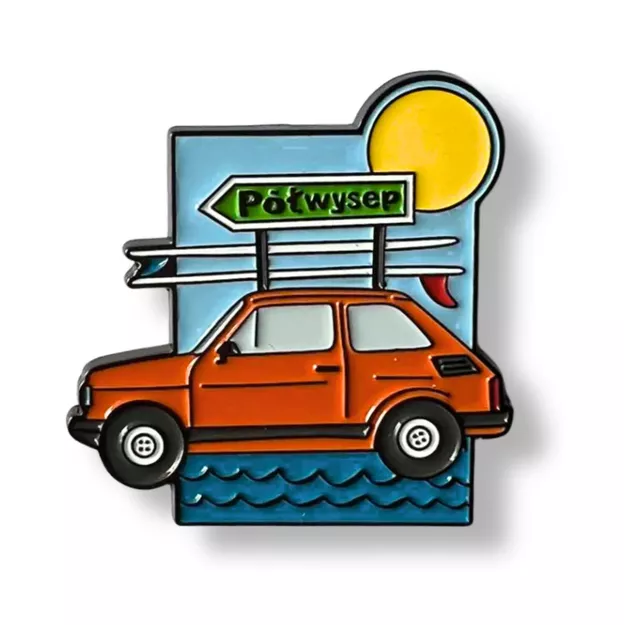 Pin metalowy - Półwysep Maluchem - PINSTORY