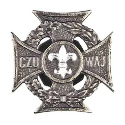 Krzyż harcerski wywiadowca / tropicielka ze srebrną lilijką