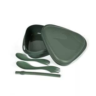 LIGHT MY FIRE MyKit - sagegreen - Zestaw naczyń turystycznych z bio plastiku